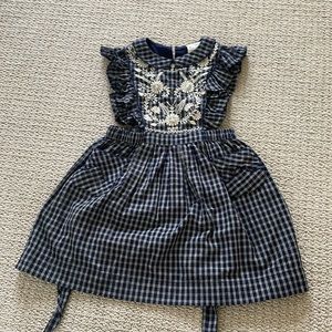 Bonjour for Tartine et Chocolate pinafore